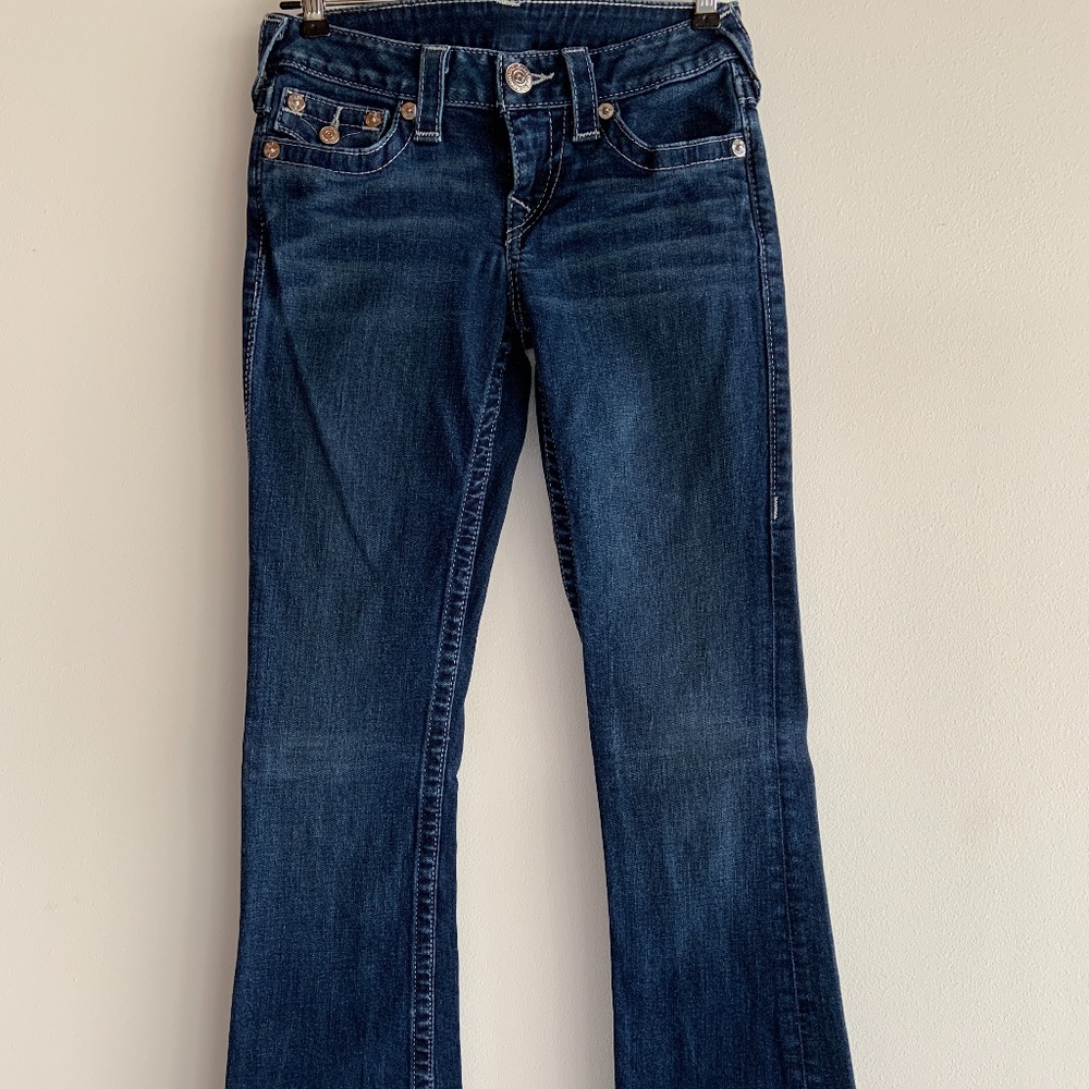 True Religion Flap Pocket "Becky Bootcut" Jeans 25